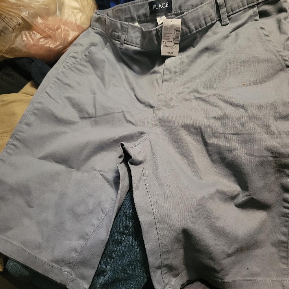 Size 16 boys Children's Place grey shorts